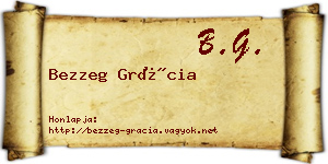 Bezzeg Grácia névjegykártya